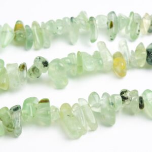 4-10MM Prehnite Beads Pebble Chips Grade AAA Genuine Natural Gemstone Beads 15.5" Bulk Lot Options (108395)