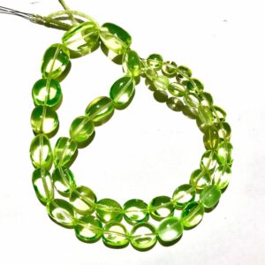 Aaaa+ Premium Quality~prehnite Smooth Nuggets Beads Prehnite Color Smooth Beads Prehnite Color Nuggets Gems Beads 7-14*7-15mm W*h 19” Beads
