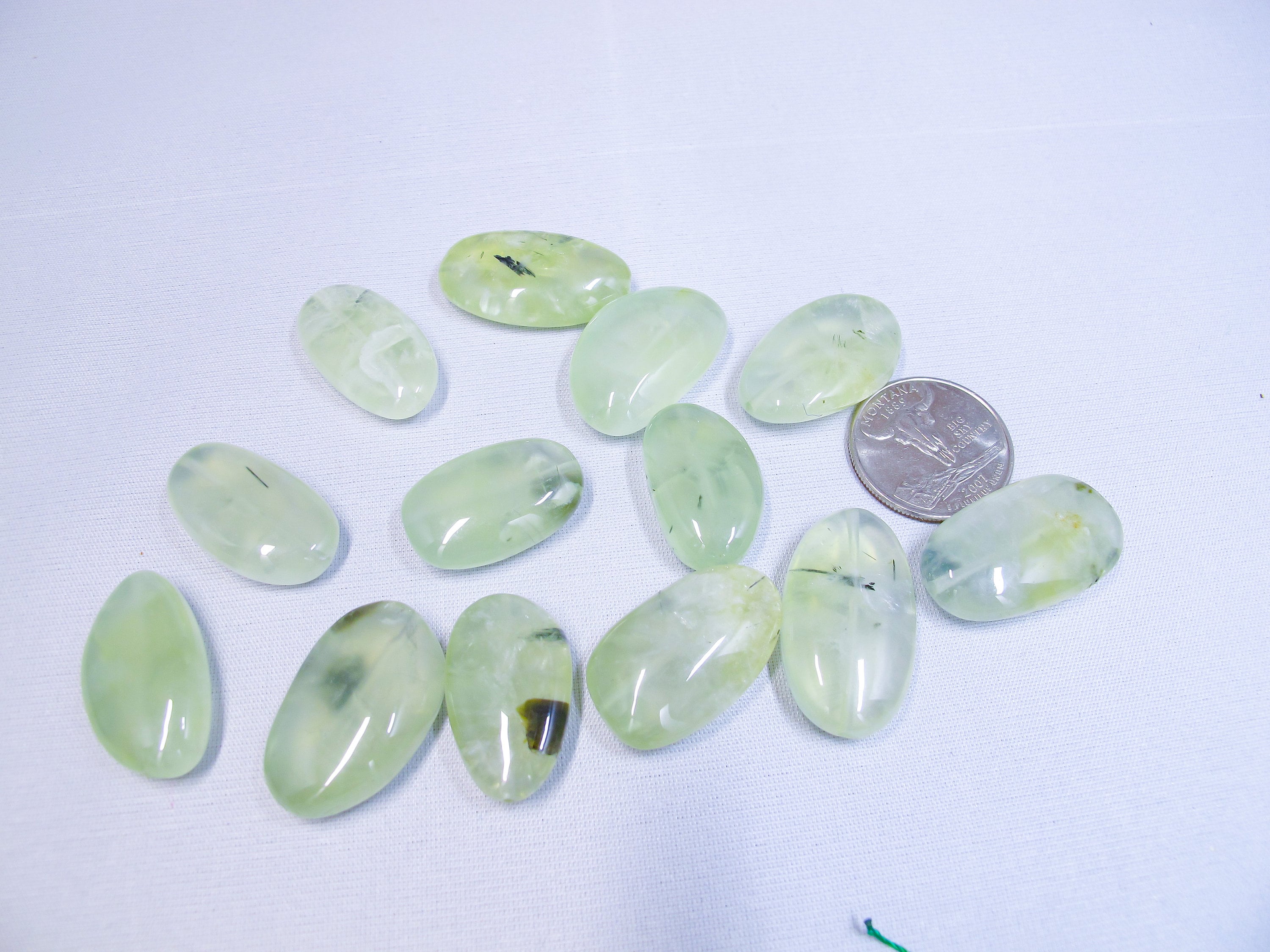 Natural Prehnite Pebble Beads 15-30mm. Genuine Gemstone Beads. Diy Loose Beads. Healing Stone. Four Pieces/16'' Natural Prehnite Pebble Beads 15-30mm. Genuine Gemstone Beads. Diy Loose Beads. Healing Stone. Four Pieces/16''