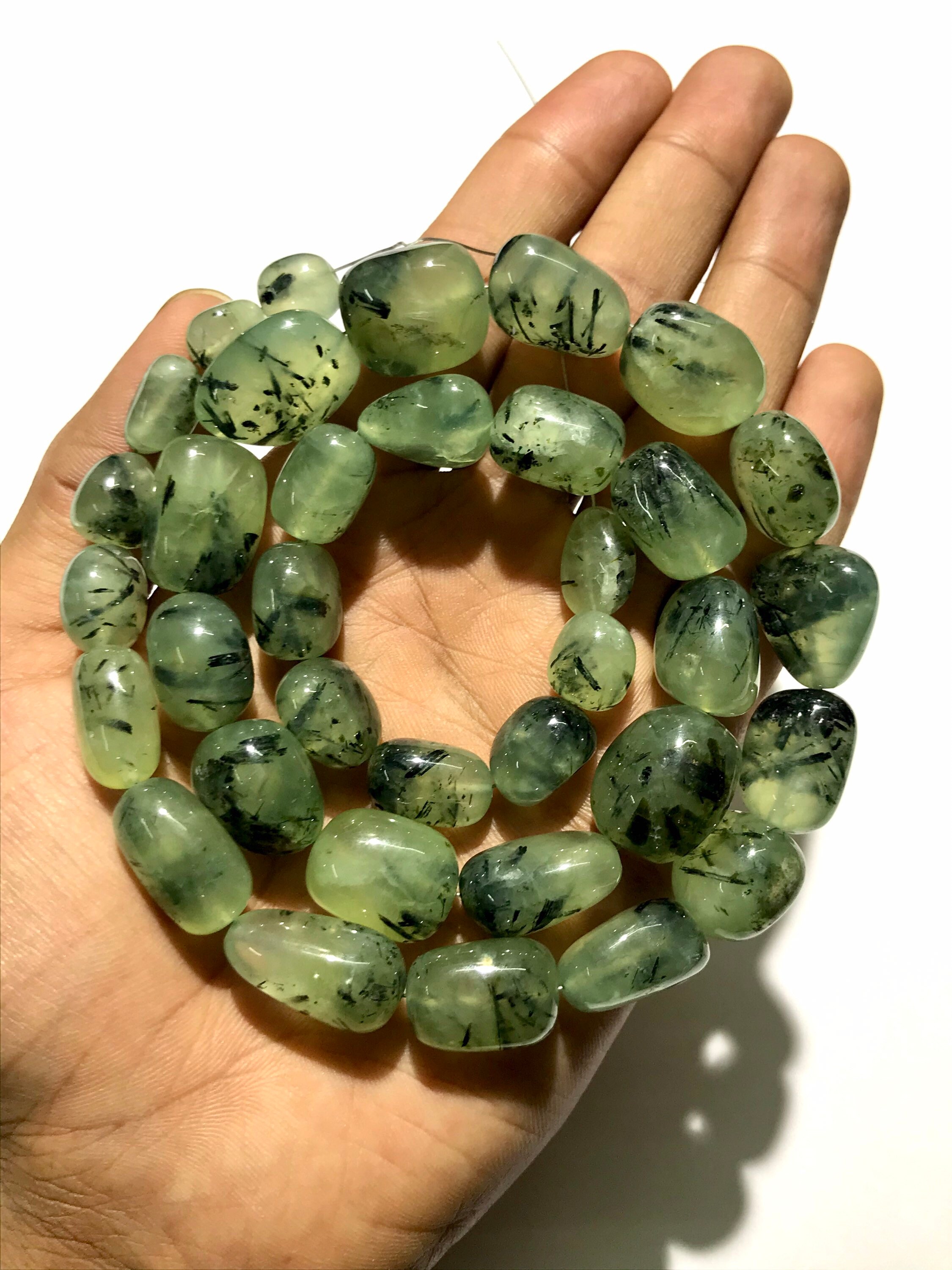Natural Prehnite Smooth Nuggets Beads 23” Prehnite Smooth Nuggets Shape Beads 11mm To 15mm Green Prehnite Gemstone Beads Semiprecious Beads Natural Prehnite Smooth Nuggets Beads 23” Prehnite Smooth Nuggets Shape Beads 11mm To 15mm Green Prehnite Gemstone Beads Semiprecious Beads