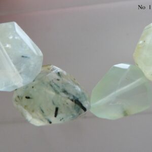 Raw Prehnite 10-12mm Nugget Beads- 4-5 Crystal Pcs- Jewelry Making-focal Natural Craft Beads