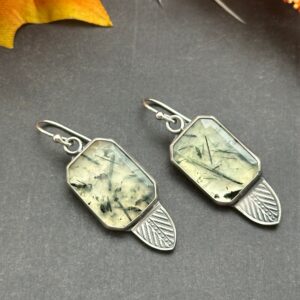 Prehnite Artisan Earrings