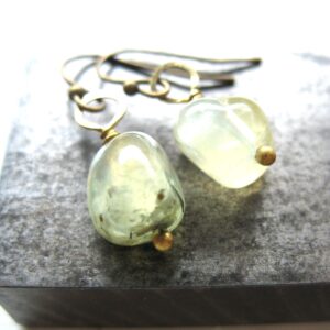 Prehnite Gemstone Earrings Jewelry Made In Usa