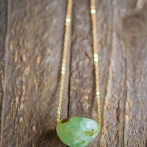 Prehnite Necklace, Green Stone Necklace ,Rough Raw Crystal Necklace,Prehnite Jewelry,Green Gemstone Necklace,Raw Stone Necklace,Raw Gemstone