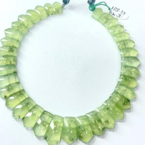 Handmade Green Prehnite Choker | Boho Gemstone Necklace