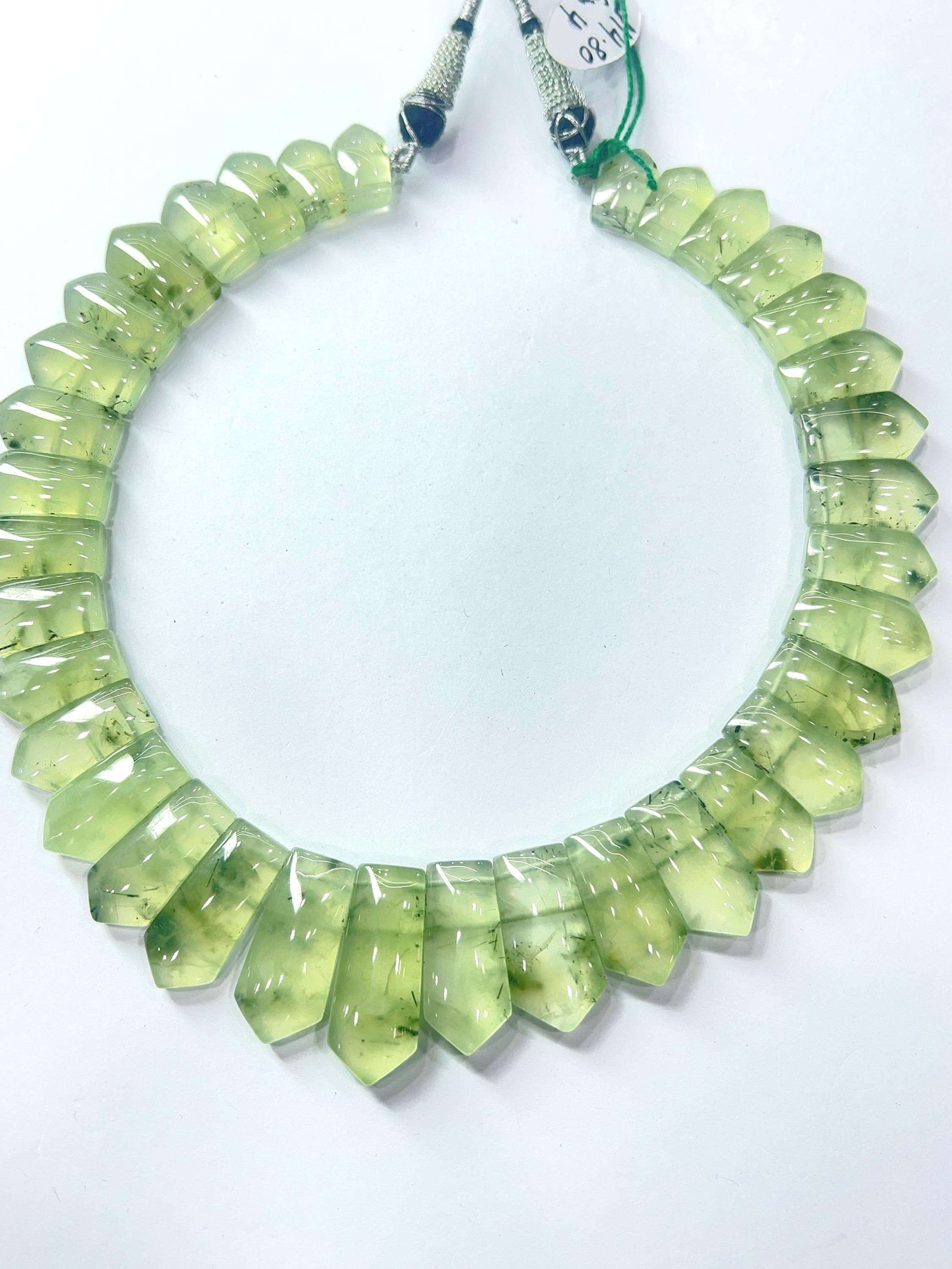 Handmade Green Prehnite Gemstone Choker: Boho Crystal Necklace