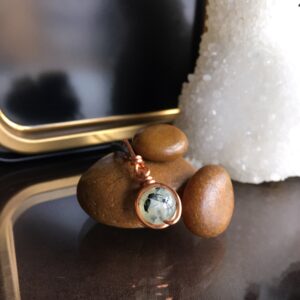 Minimalist Prehnite Necklace, Sacred Love Stone, Gift Box