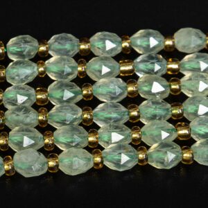 6MM Transparent Green Prehnite Beads Grade AA Gemstone Drum Barrel Rice Bead Loose Beads 15"/7.5" Bulk Lot Options 6MM Transparent Green Prehnite Beads Grade AA Gemstone Drum Barrel Rice Bead Loose Beads 15"/7.5" Bulk Lot Options