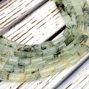 Prehnite With Ediporite oval cylinder beads 7-10mm (ETB01739) Unique jewelry/Vintage jewelry/Gemstone necklace Prehnite With Ediporite oval cylinder beads 7-10mm (ETB01739) Unique jewelry/Vintage jewelry/Gemstone necklace