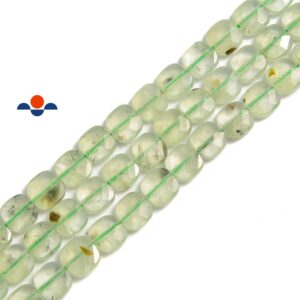Prehnite Faceted Flat Square Beads 6mm 8mm 15.5" Strand Prehnite Faceted Flat Square Beads 6mm 8mm 15.5" Strand