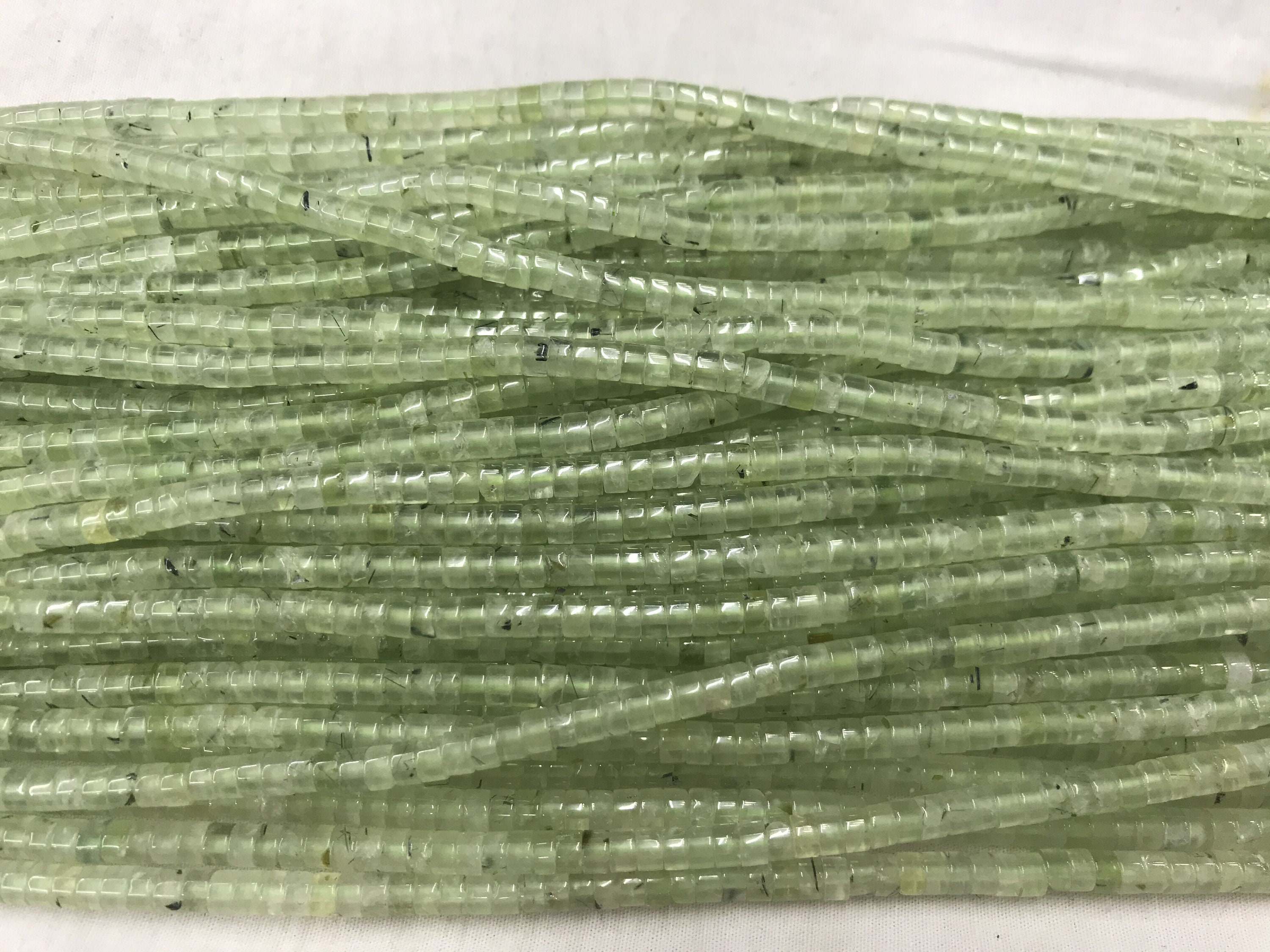 Genuine Prehnite 2x4mm Heishi Natural Green Gemstone Grade A Loose Beads 15inch Jewelry Supply Bracelet Necklace Material Support Wholesale Genuine Prehnite 2x4mm Heishi Natural Green Gemstone Grade A Loose Beads 15inch Jewelry Supply Bracelet Necklace Material Support Wholesale