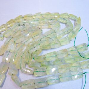 Genuine Prehnite faceted rectangle beads 10x15mm. Olive green spiral rectangle prehnite beads. Natural healing stone. DIY loose beads Genuine Prehnite faceted rectangle beads 10x15mm. Olive green spiral rectangle prehnite beads. Natural healing stone. DIY loose beads