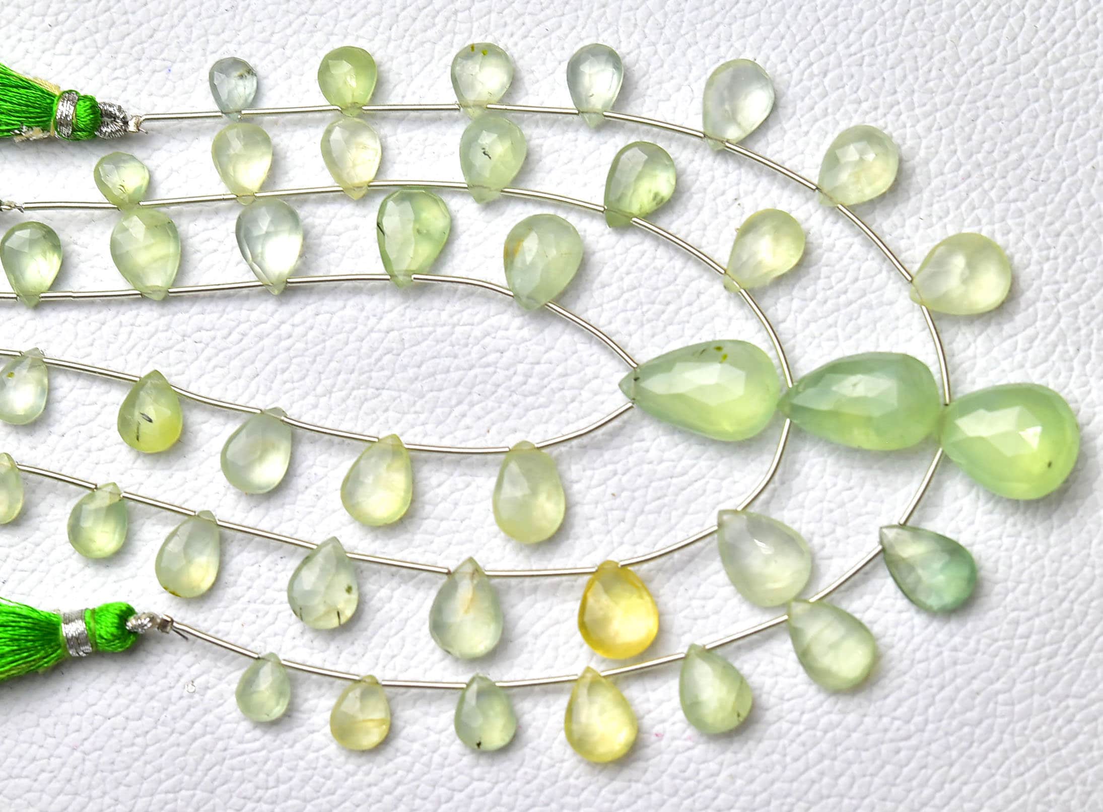 Natural Prehnite Pear Briolettes 6x8mm To 10x13mm Faceted Pear Shape Briolettes Gemstone Beads Genuine Prehnite Beads 8 Inch Strand No6667 Natural Prehnite Pear Briolettes 6x8mm To 10x13mm Faceted Pear Shape Briolettes Gemstone Beads Genuine Prehnite Beads 8 Inch Strand No6667