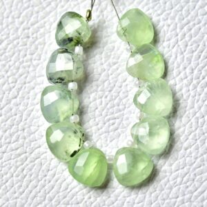 Natural Prehnite Trillion Beads 9mm Faceted Trillion Shape Briolettes Gemstone Calibrated Stones Beads Superb Prehnite Beads 6,8,10no4985 Natural Prehnite Trillion Beads 9mm Faceted Trillion Shape Briolettes Gemstone Calibrated Stones Beads Superb Prehnite Beads 6,8,10no4985