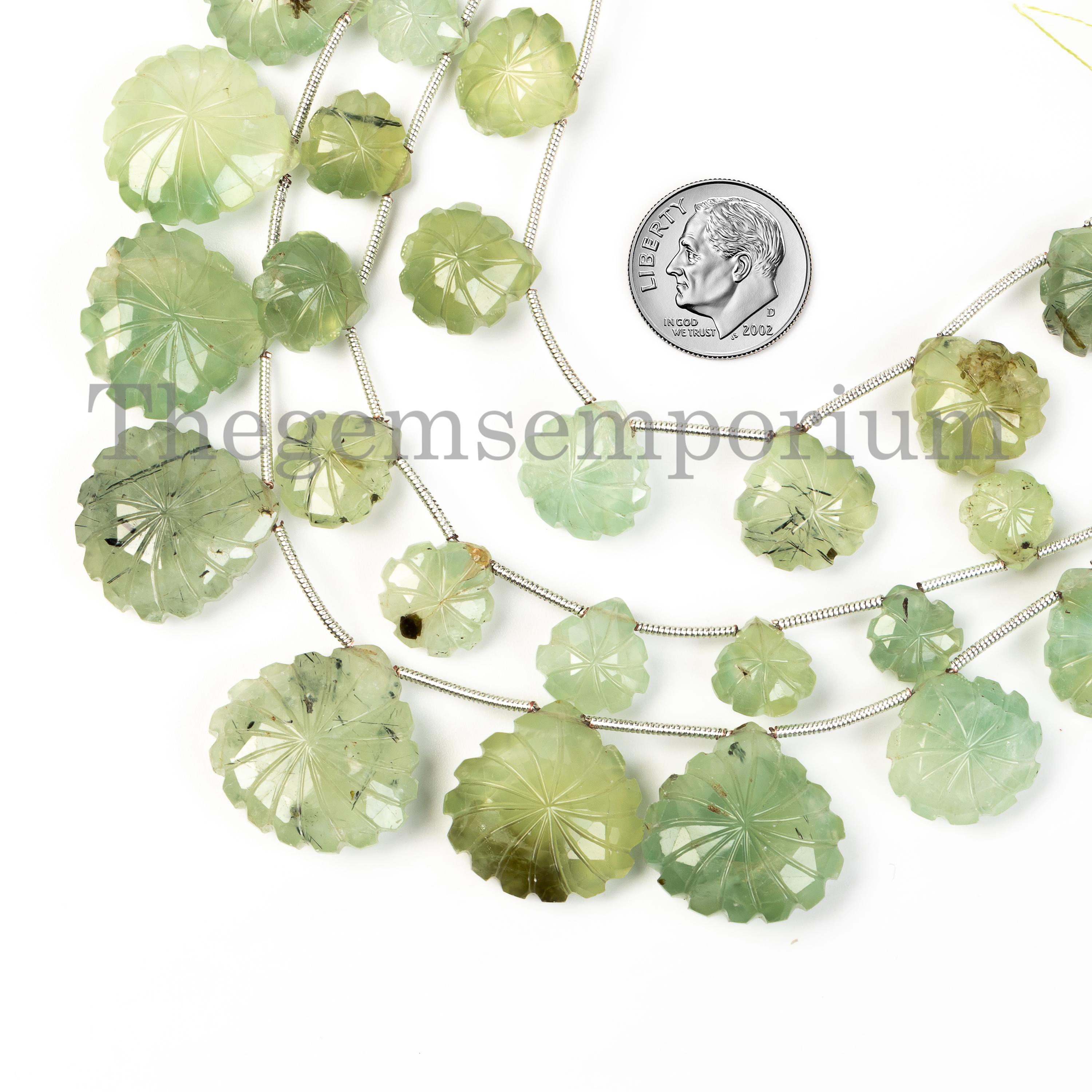 Stunning! Heart Shape Flower Carving Beads, Prehnite Carving Heart Beads, Necklace Making Gemstone Beads Strand, Healing Gemstone Suppliers Stunning! Heart Shape Flower Carving Beads, Prehnite Carving Heart Beads, Necklace Making Gemstone Beads Strand, Healing Gemstone Suppliers