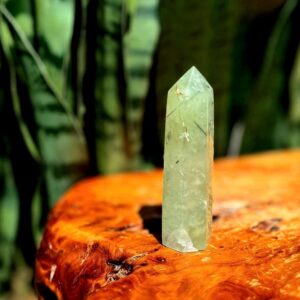 Prehnite w/ Epidote crystal tower - “Heals the Healer" & cleanses energy - Prehnite crystal - healing crystal Prehnite w/ Epidote crystal tower - “Heals the Healer" & cleanses energy - Prehnite crystal - healing crystal