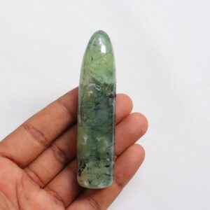 Prehnite With Epidote Wand Stone, Natural Prehnite Wand, Prehnite Stone, Heart Chakra, Meditation Stone, Gift For Her Prehnite Massage Stone Prehnite With Epidote Wand Stone, Natural Prehnite Wand, Prehnite Stone, Heart Chakra, Meditation Stone, Gift For Her Prehnite Massage Stone