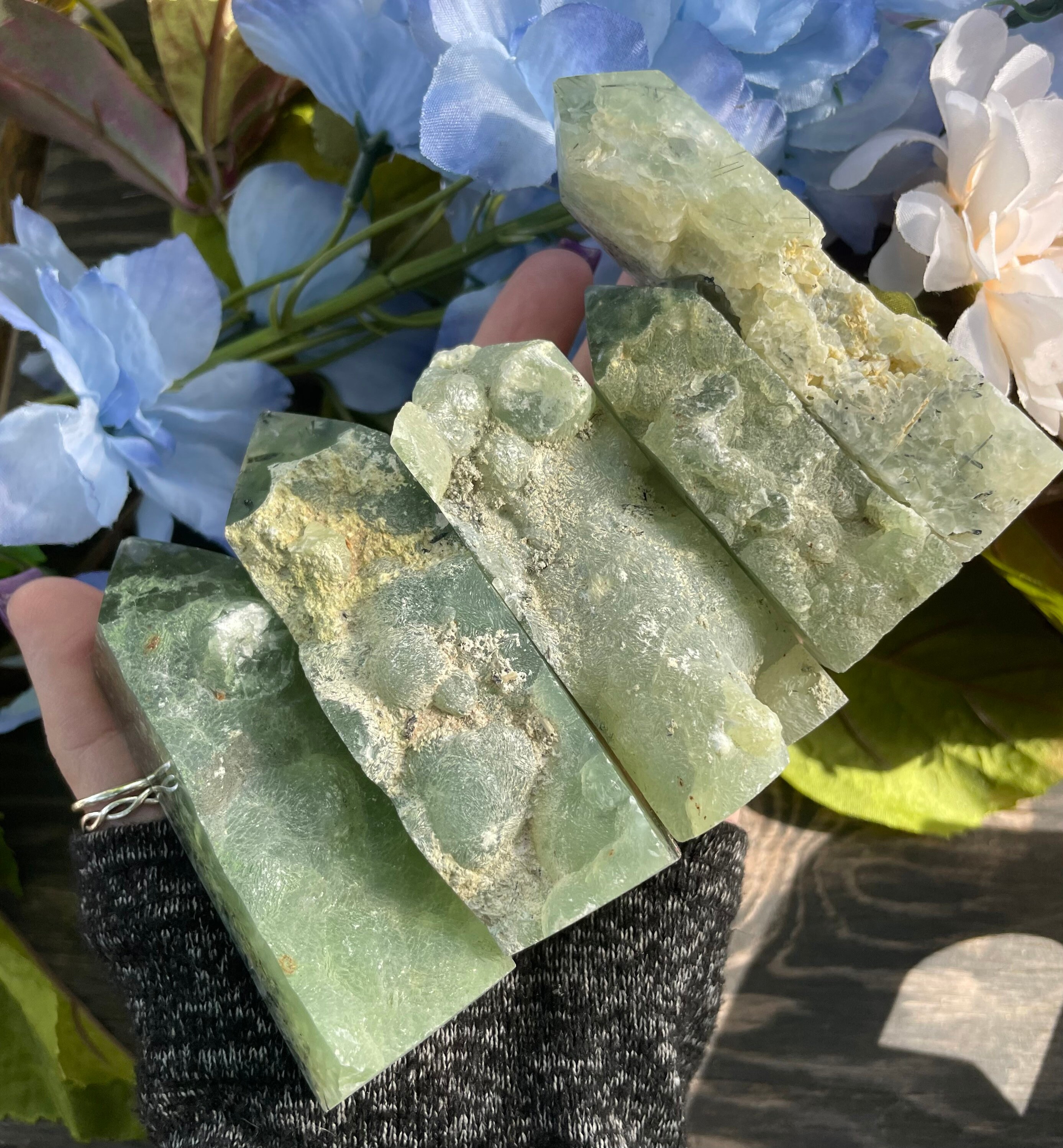 Prehnite, Prehnite Tower, Prehnite Point, Prehnite Epidote, Qty. 1 Prehnite, Prehnite Tower, Prehnite Point, Prehnite Epidote, Qty. 1