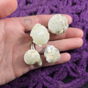 4 Raw Prehnite with Epidote Botryoidal Bubble Crystals Balls Stones Crystals Rough specimen mali africa