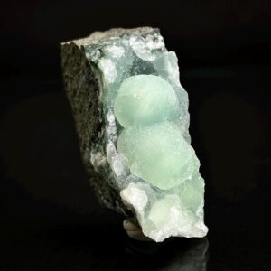 Prehnite W / Apophyllite (conneticut, Usa) , Green Crystal, Rare Mineral Specimen