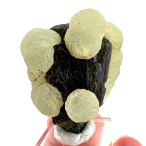 Prehnite with Epidote | Botryoidal green crystal, mineral specimen from Mali