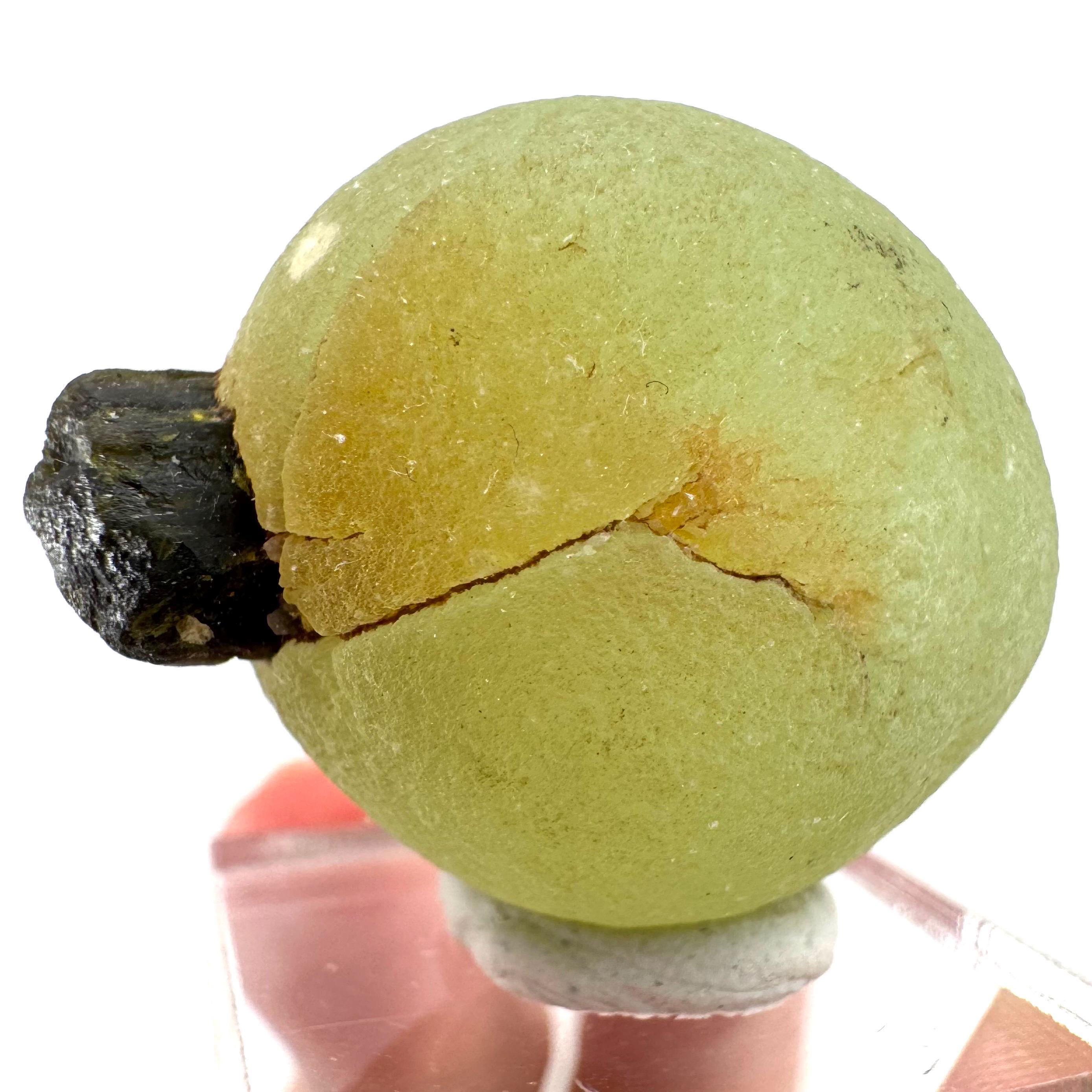 Prehnite With Epidote | Botryoidal Green Crystal, Mineral Specimen From Mali
