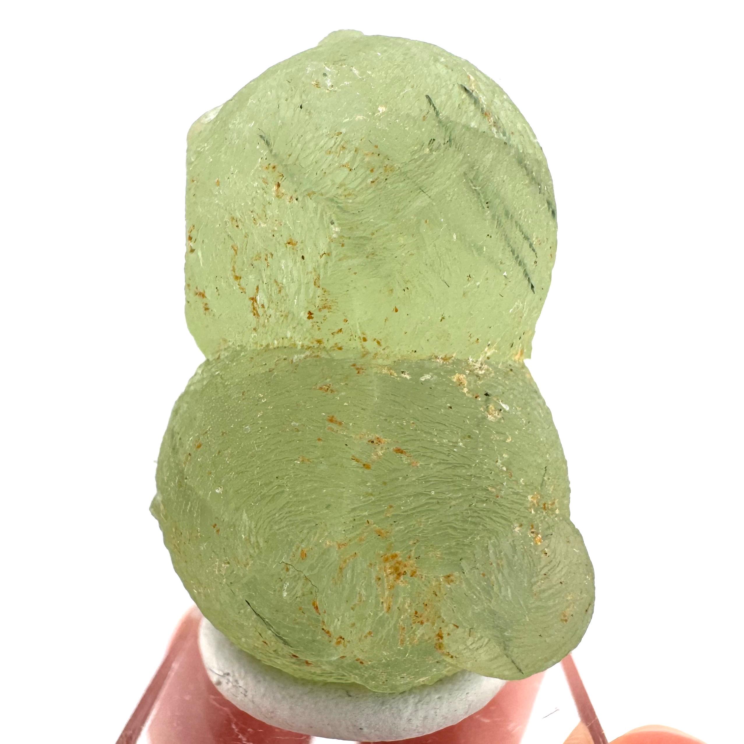 Prehnite With Epidote | Botryoidal Green Crystal, Mineral Specimen From Mali