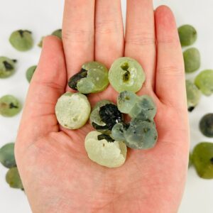 Epidote with Prehnite Cluster