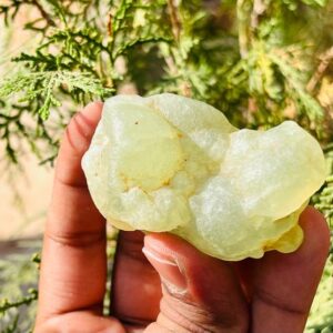 Natural Rough Prehnite Stone Green Raw Prehnite Mineral African Rough Prehnite Stone With Black Epidote 600caret