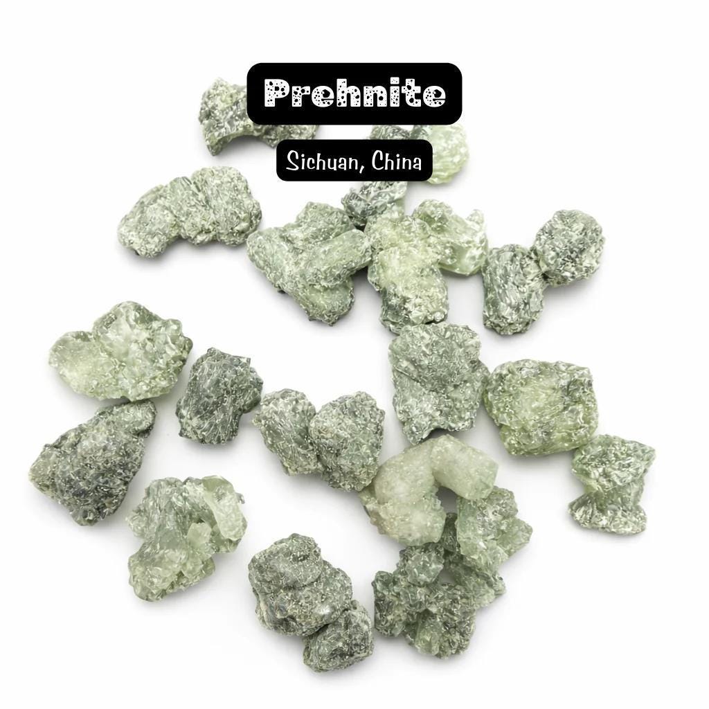 One Mini Prehnite Specimen - Sichuan, China - Natural Prehnite Cluster One Mini Prehnite Specimen - Sichuan, China - Natural Prehnite Cluster