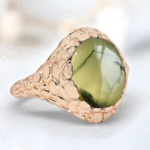Green Prehnite Signet Ring For Women Unique Handmade Ring 14k Gold Green Prehnite Gothic Ring Art Deco Texture Style Ring Gift For Her Green Prehnite Signet Ring For Women Unique Handmade Ring 14k Gold Green Prehnite Gothic Ring Art Deco Texture Style Ring Gift For Her