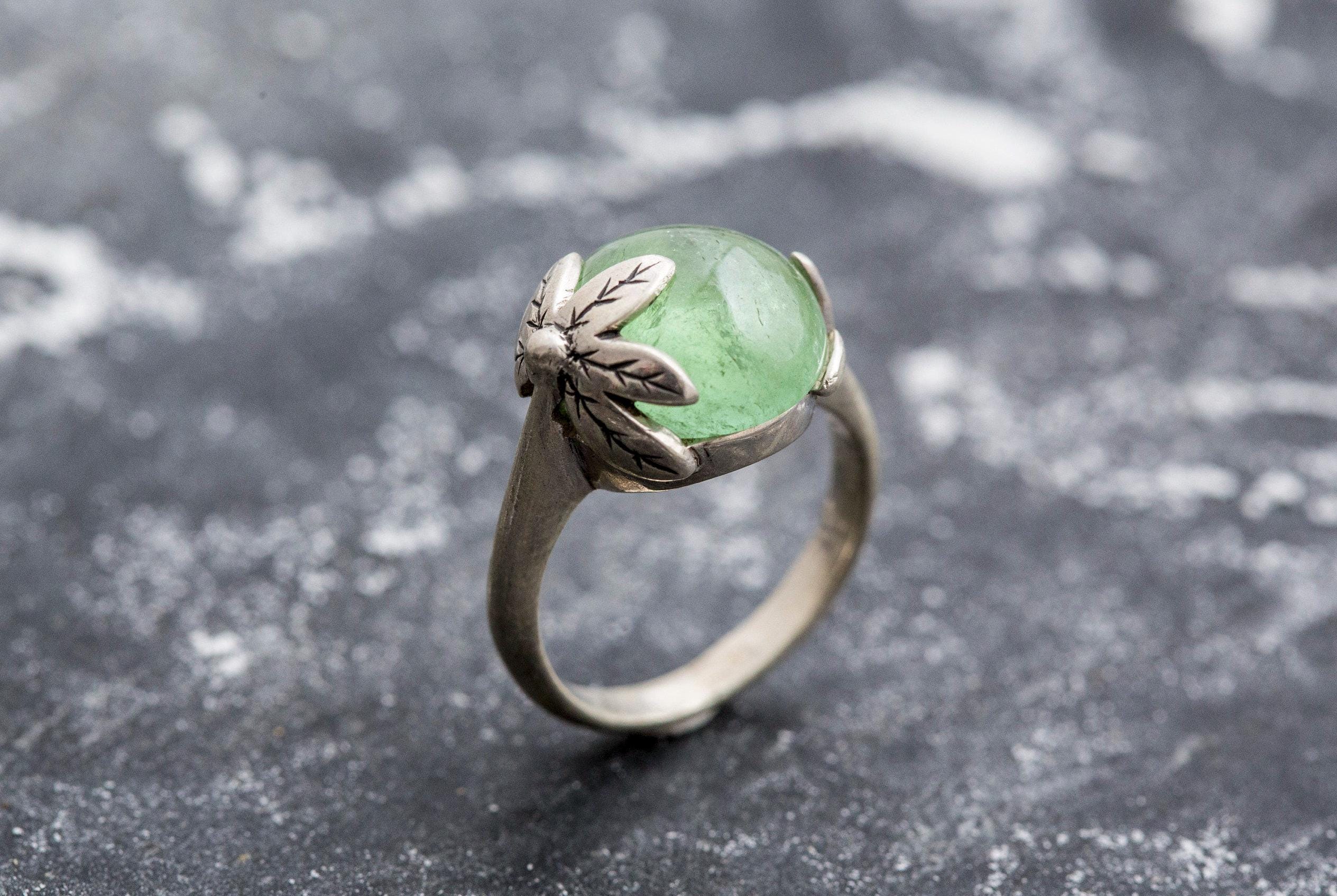 Leaf Ring, Prehnite Ring, Natural Prehnite, Green Ring, May Birthstone, Unique Ring, Solid Silver Ring, May Ring, Green Leaf Ring, Prehnite Leaf Ring, Prehnite Ring, Natural Prehnite, Green Ring, May Birthstone, Unique Ring, Solid Silver Ring, May Ring, Green Leaf Ring, Prehnite