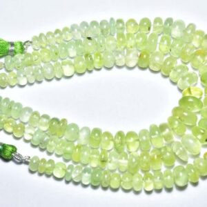 Beautiful Prehnite Rondelle Beads - 8 inches - Natural Smooth Prehnite Rondelles Beads Strand - Size is 6 - 10 mm #346 Beautiful Prehnite Rondelle Beads - 8 inches - Natural Smooth Prehnite Rondelles Beads Strand - Size is 6 - 10 mm #346