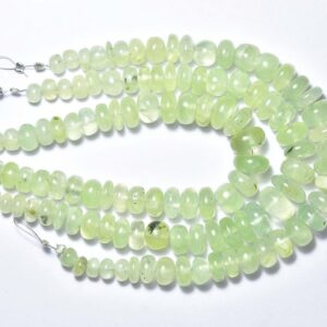 Mint Prehnite Rondelle Beads - 7 inches - Natural Prehnite Smooth Rondelle - Size is 6 - 10 mm #578 Mint Prehnite Rondelle Beads - 7 inches - Natural Prehnite Smooth Rondelle - Size is 6 - 10 mm #578