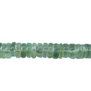 Prehnite Smooth 6mm Heishi/ Rondelle Beads , 8inch Strand Each Prehnite Smooth 6mm Heishi/ Rondelle Beads , 8inch Strand Each