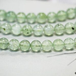 Prehnite 10mm Round Beads 15.5" Strand Shade Varies Prehnite 10mm Round Beads 15.5" Strand Shade Varies