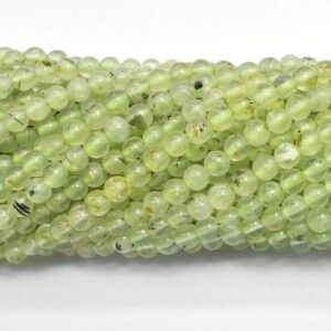 Prehnite 3.8mm Round Beads, 15.5 Inch, Approx. 110 Beads, Hole 0.8mm (265054012) Prehnite 3.8mm Round Beads, 15.5 Inch, Approx. 110 Beads, Hole 0.8mm (265054012)