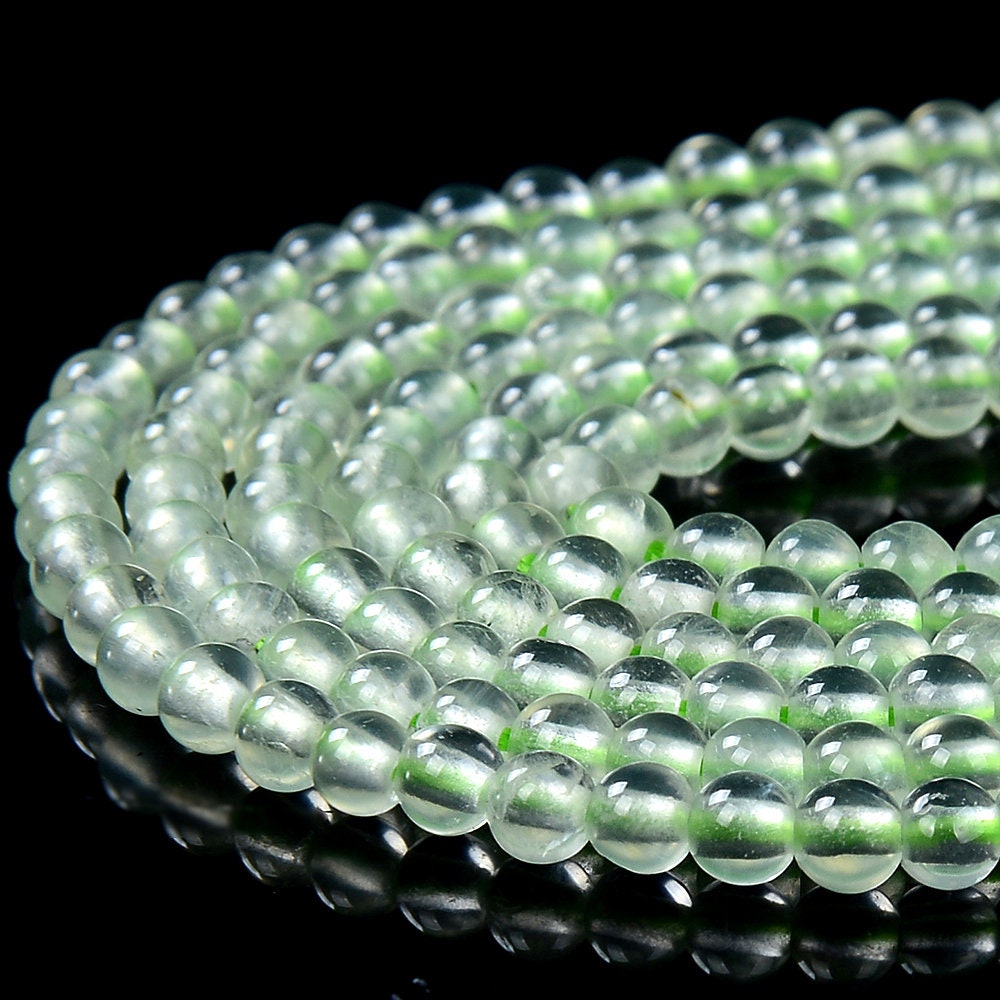 3mm Natural Prehnite Gemstone Grade Aa Round Loose Beads 15 Inch Full Strand (80016354-p59)