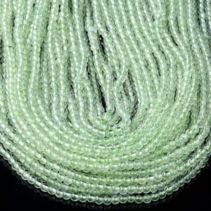 3MM Natural Prehnite Gemstone Grade AA Round Beads 15 inch Full Strand BULK LOT 1,2,6,12 and 50 (80016354-P59) 3MM Natural Prehnite Gemstone Grade AA Round Beads 15 inch Full Strand BULK LOT 1,2,6,12 and 50 (80016354-P59)
