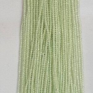 5 Strands Of Prehnite Round Facetted 2.5mm 12.5" Each 5 Strands Of Prehnite Round Facetted 2.5mm 12.5" Each