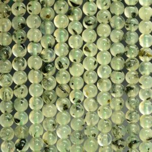 6mm Prehnite Gemstone Green Grade A Round Loose Beads 7.5 Inch Half Strand (80007375 H-a258)