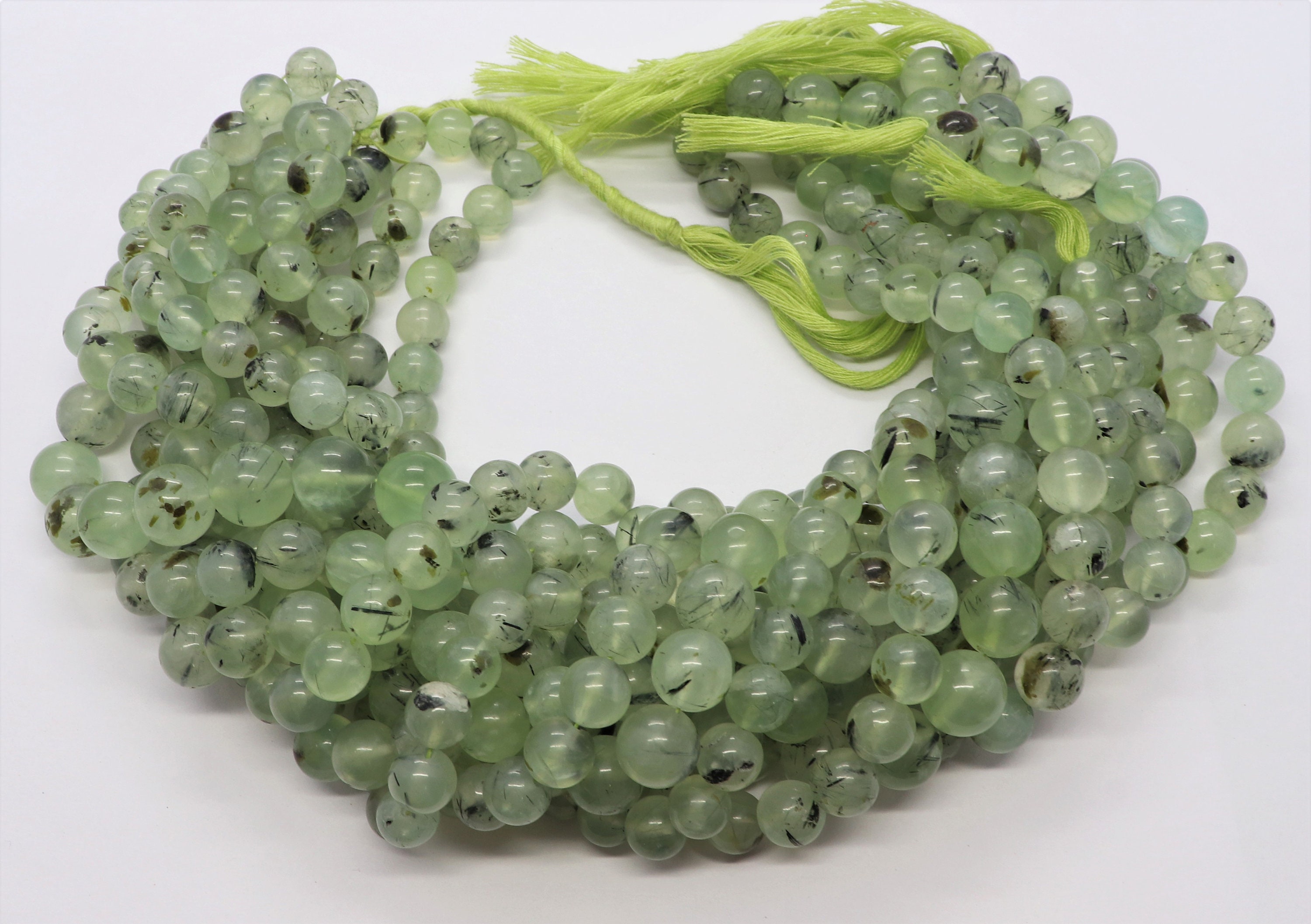 Aaa Natural Prehnite Smooth Round Balls Beads, 8-9 Mm Moss Prehnite Gemstone Beads, 14" Plain Prehnite Round Shape Beads Jewelry Making Aaa Natural Prehnite Smooth Round Balls Beads, 8-9 Mm Moss Prehnite Gemstone Beads, 14" Plain Prehnite Round Shape Beads Jewelry Making