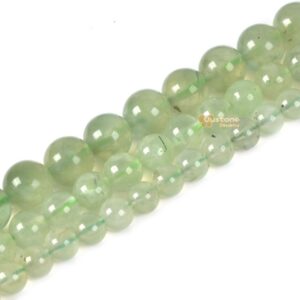 Green prehnite round ball loose beads DIY jewelry making beads strand 6mm 8mm 10mm