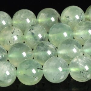 Green Epidote In Prehnite Beads Genuine Natural Grade Aaa Gemstone Round Loose Beads 6mm 8mm 10mm Bulk Lot Options