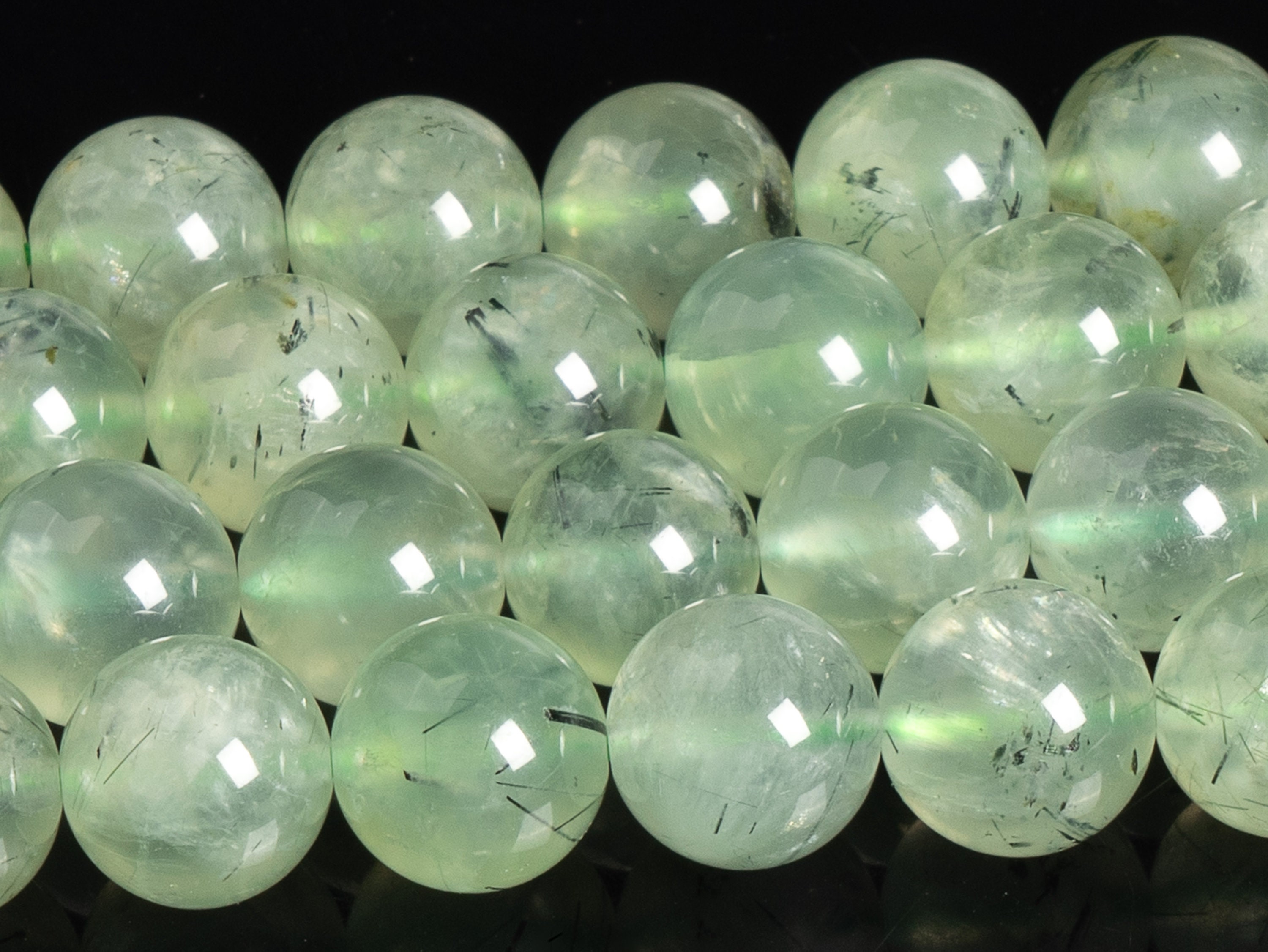 Green Epidote In Prehnite Beads Genuine Natural Grade Aaa Gemstone Round Loose Beads 6mm 8mm 10mm Bulk Lot Options