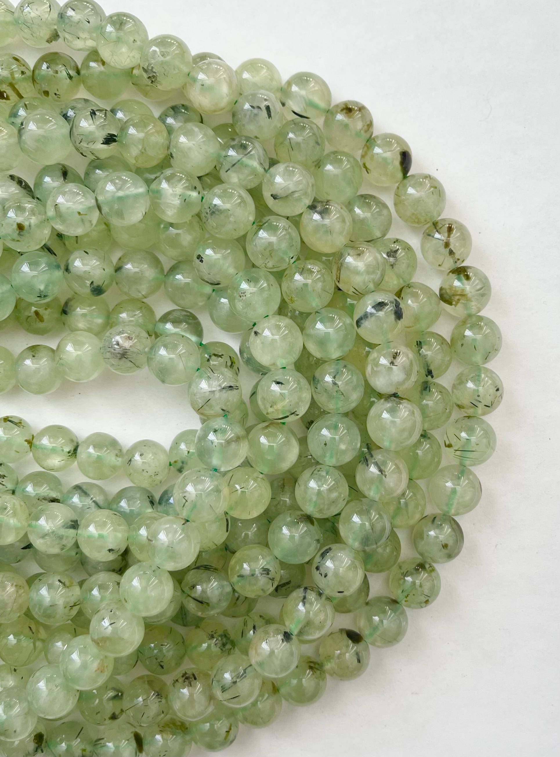 Natural Prehnite 10mm Round Gemstone Beads--15.5 Inch Strand Natural Prehnite 10mm Round Gemstone Beads--15.5 Inch Strand