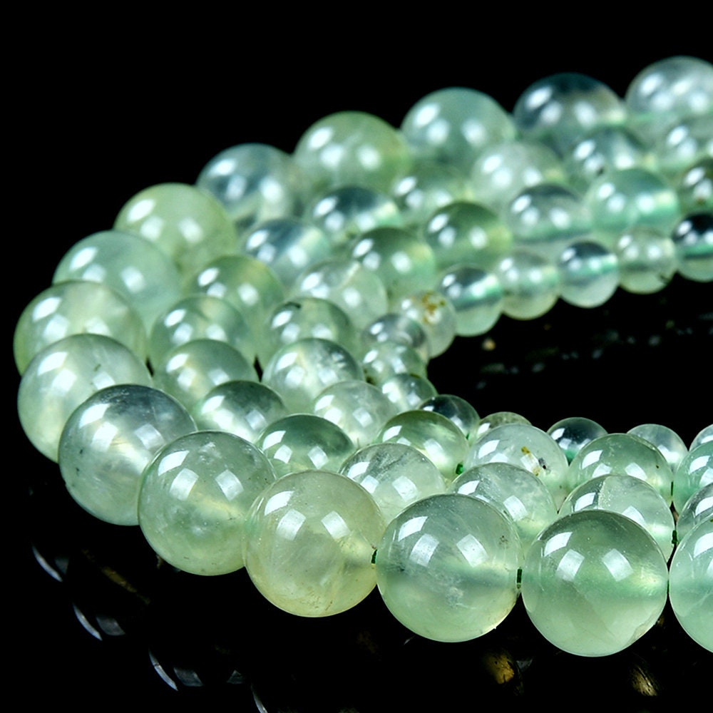 Natural Prehnite Gemstone Grade Aaa Round 4mm 5mm 6mm 7mm 8mm 9mm 10mm Loose Beads (d379) Natural Prehnite Gemstone Grade Aaa Round 4mm 5mm 6mm 7mm 8mm 9mm 10mm Loose Beads (d379)