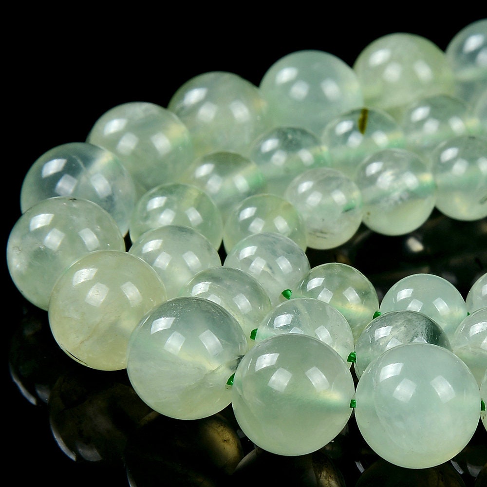 Natural Prehnite Gemstone Grade Aaa Round 4mm 5mm 6mm Loose Beads (d379) Natural Prehnite Gemstone Grade Aaa Round 4mm 5mm 6mm Loose Beads (d379)