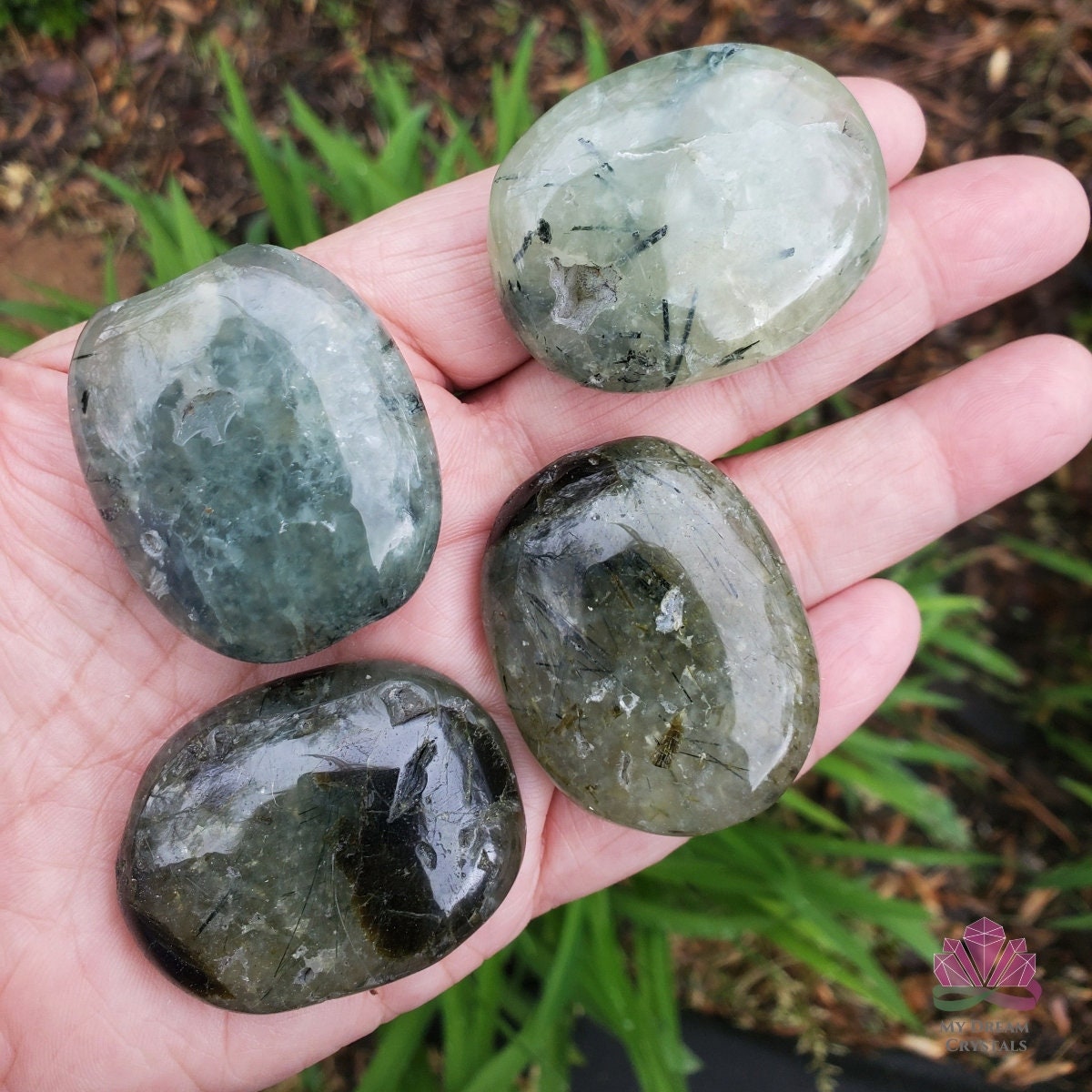 Prehnite And Epidote Palm Stone, Green Crystal Stone, Pocket Worry Stone, Calming Palm Stone, Prehnite Soap Stone, Crystal For Focus Prehnite And Epidote Palm Stone, Green Crystal Stone, Pocket Worry Stone, Calming Palm Stone, Prehnite Soap Stone, Crystal For Focus