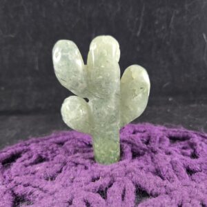 Prehnite Epidote Cactus Carved Crystal Saguaro Cacti high quality polished Desert Lover carving green